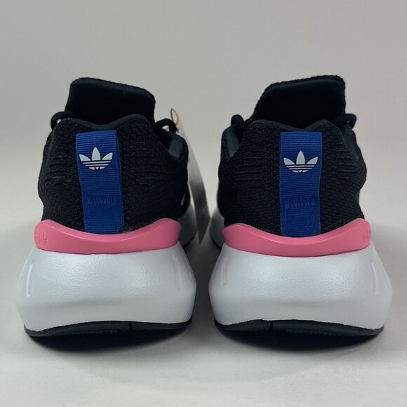 Adidas Swift Run 22 J Kids Black Pink Leopard Running Shoes Sneakers GX9215 - Picture 7 of 10